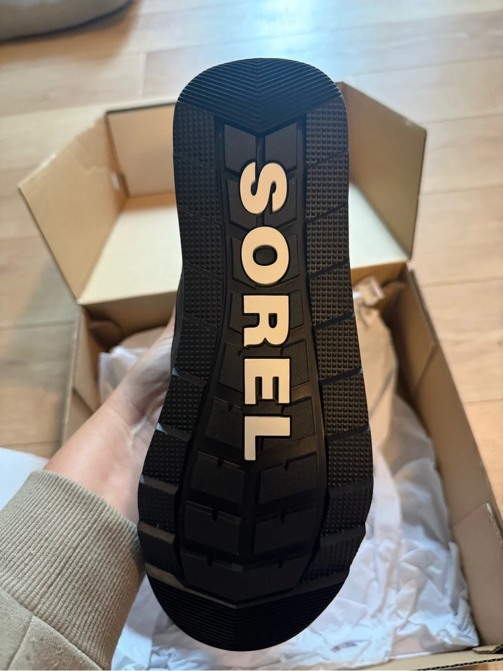 Sorel Black Quilted Faux-Fur Trim Lace-Up Winter Boot - Picture 2 of 5